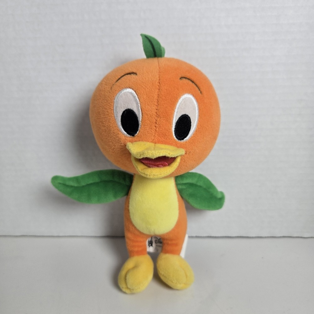 Disney Parks Orange Bird Plush Stuffed Animal 8"